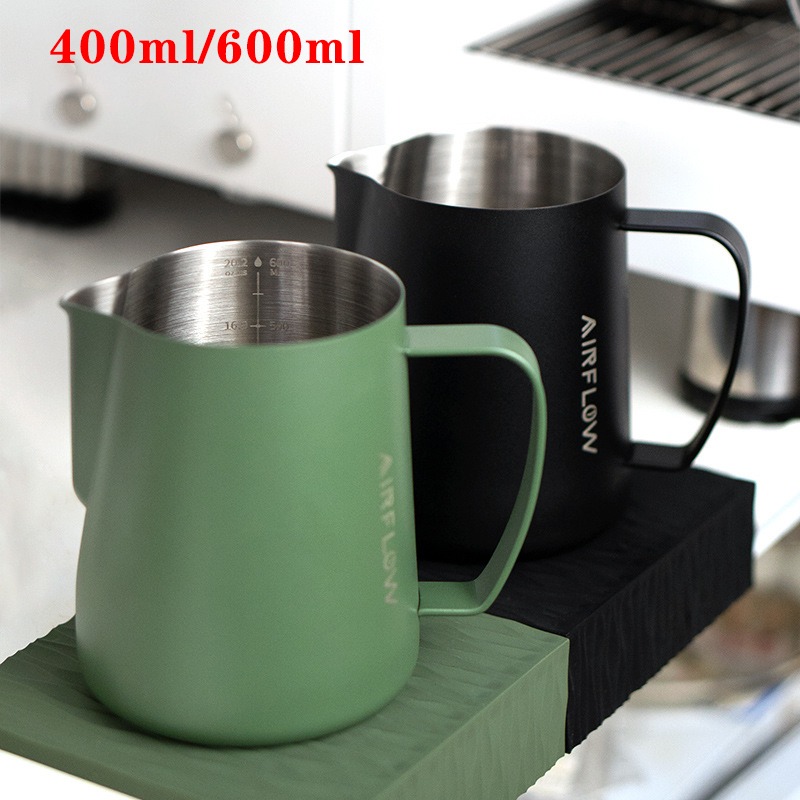 Barista Milk Jug - 400ml/600ml 스테인레스 스틸 커피 라떼 아트
