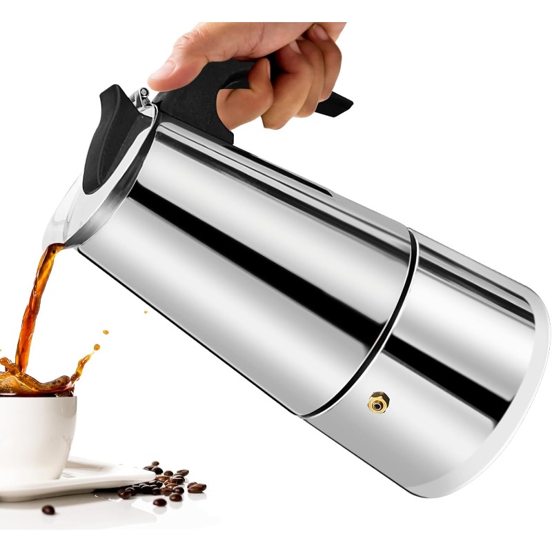 Moka Pot Stove - 6 컵 모카 포트 스테인레스 스틸