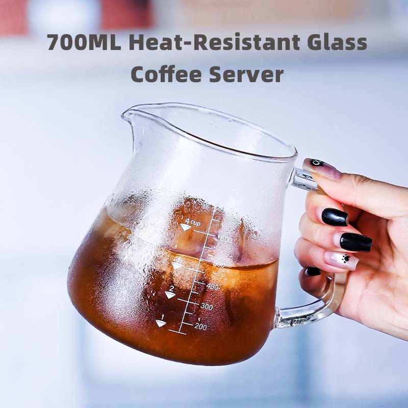Xbloom Coffee Tea - 신제품 고보로실리케이트 700ml 유리 푸어 오버