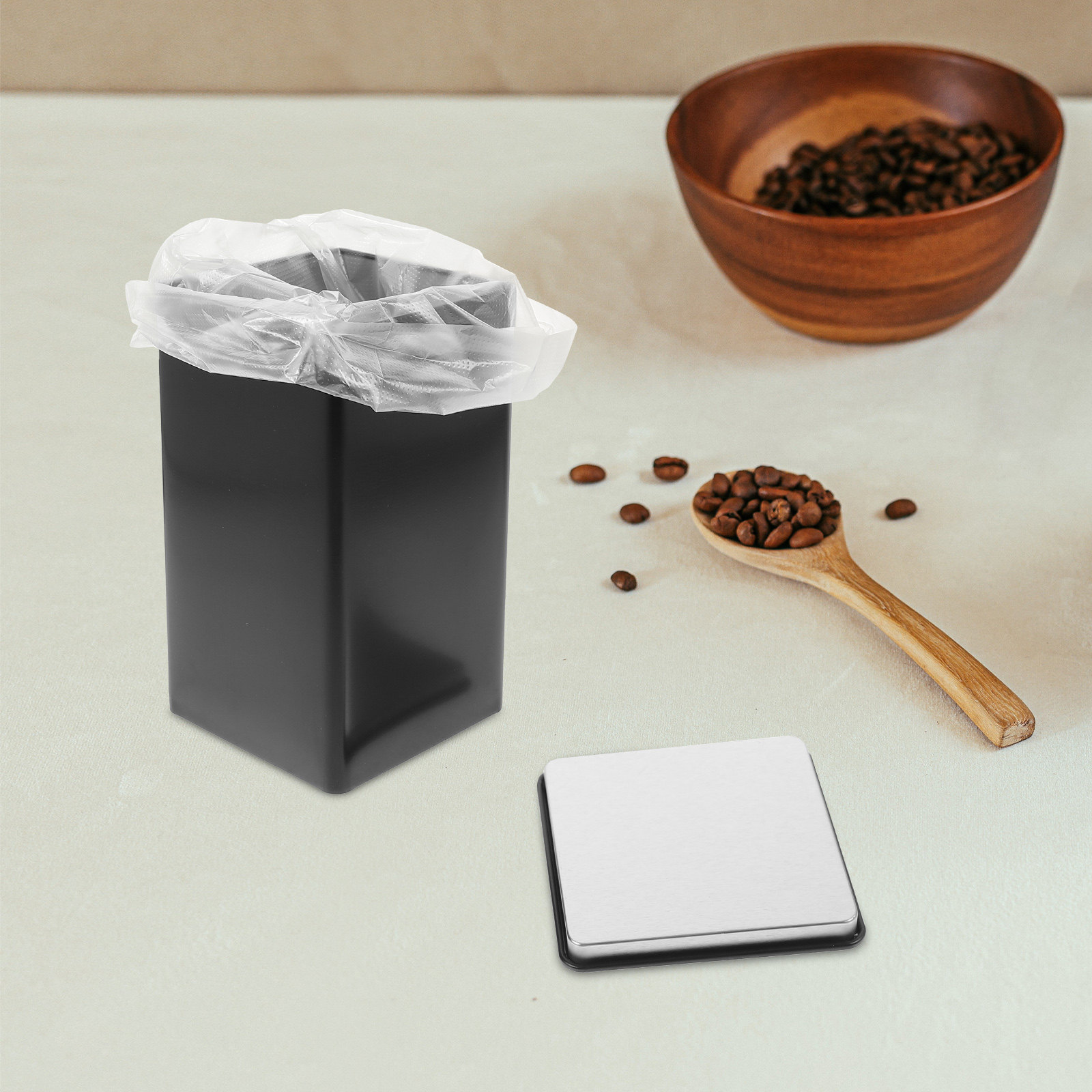 Coffee Tea Sugar - 4개 세트, 입구가 넓은 대형 틴