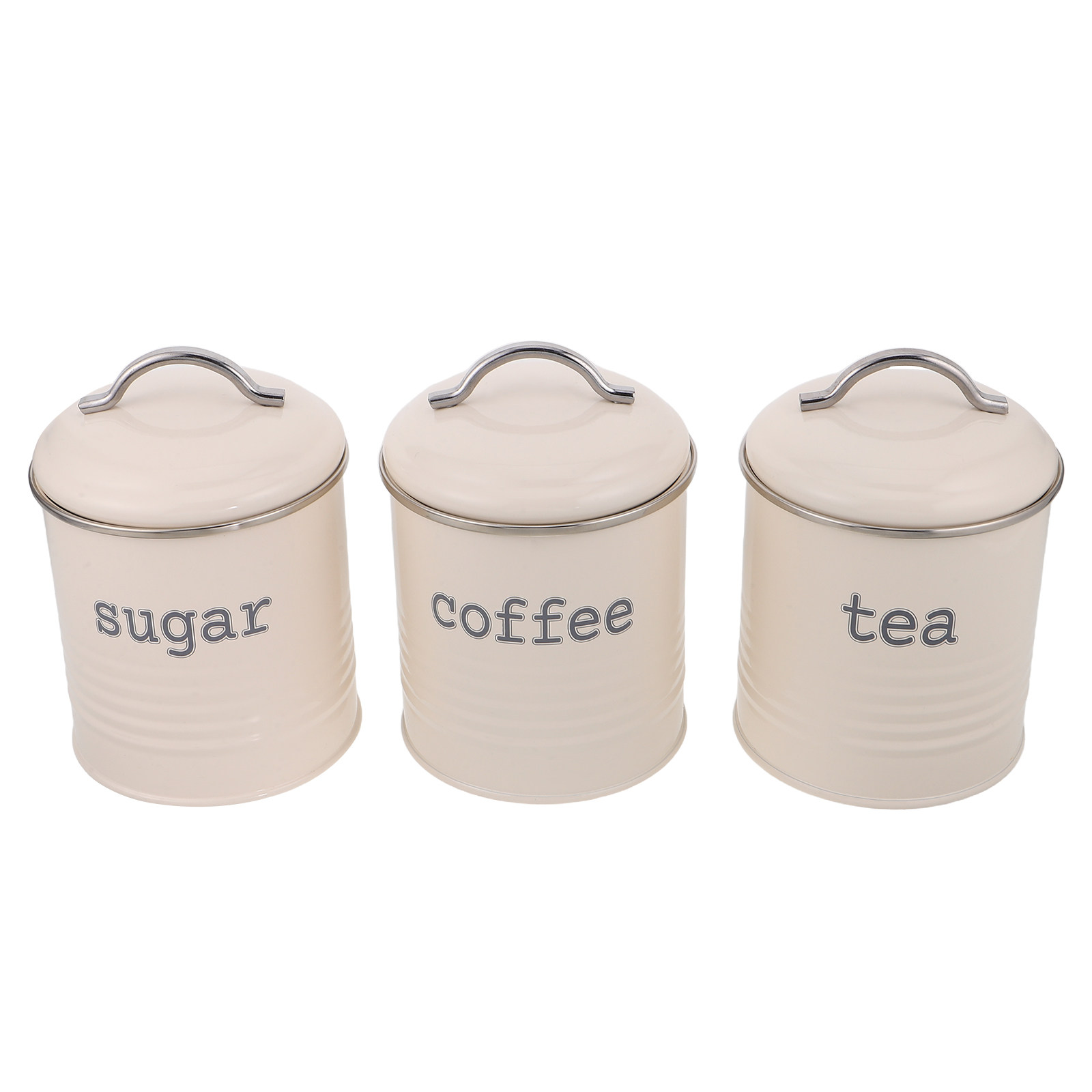 Coffee Tea Sugar - 3개 세트 밀폐형 커피 원두 보관