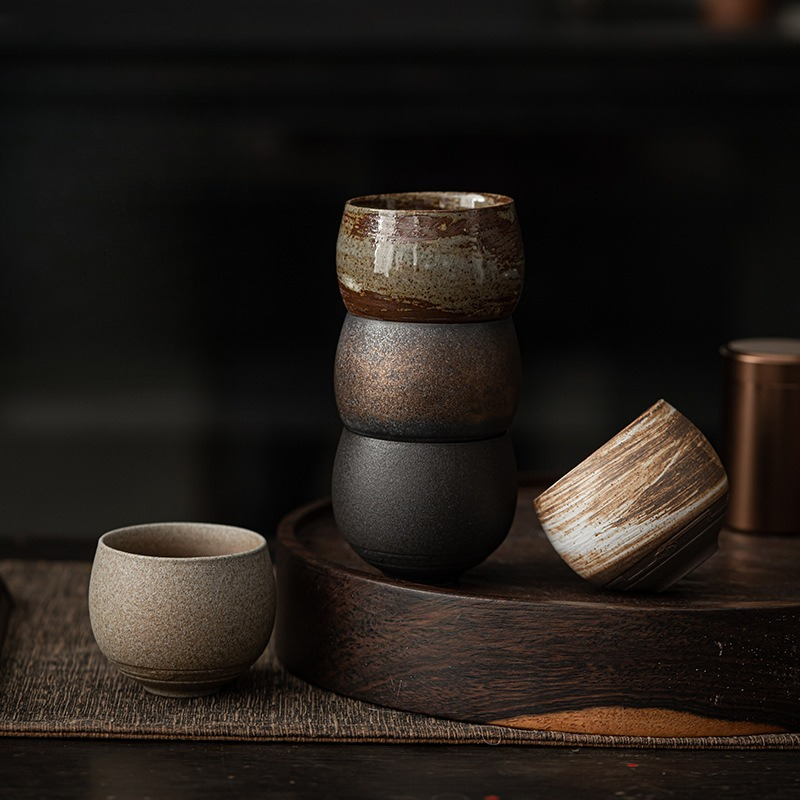 Xbloom Coffee Tea - 쿵푸 차 세트, 일본식 석기 찻잔,