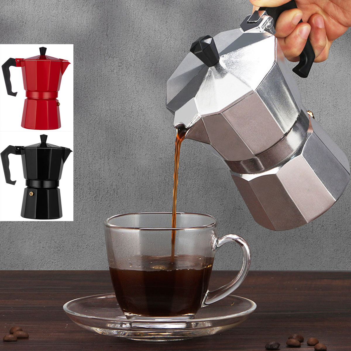 커피 메이커 포트 알루미늄 모카 에스프레소 퍼콜레이터  - Moka Pot Stove 리뷰 및 가격
