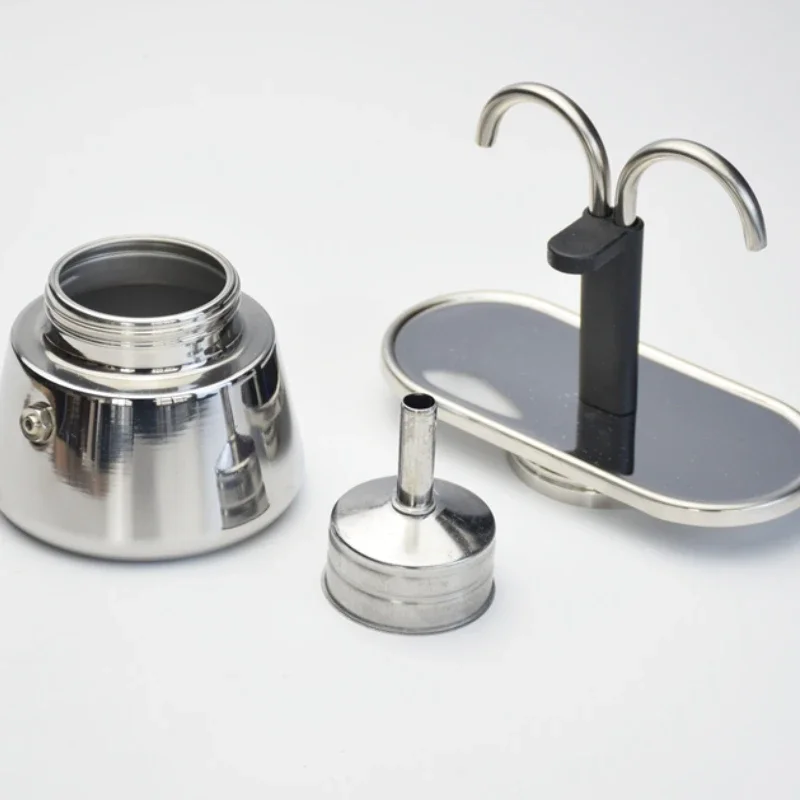 200ML 미니 모카 포트 더블 튜브 304 스테인레스 - Moka Pot Stove 리뷰 및 가격