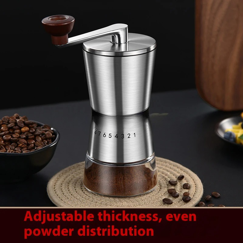 조절 가능한 가정용 휴대용 커피 그라인딩 도구 수동 커 - Burr Hand Grinder 리뷰 및 가격