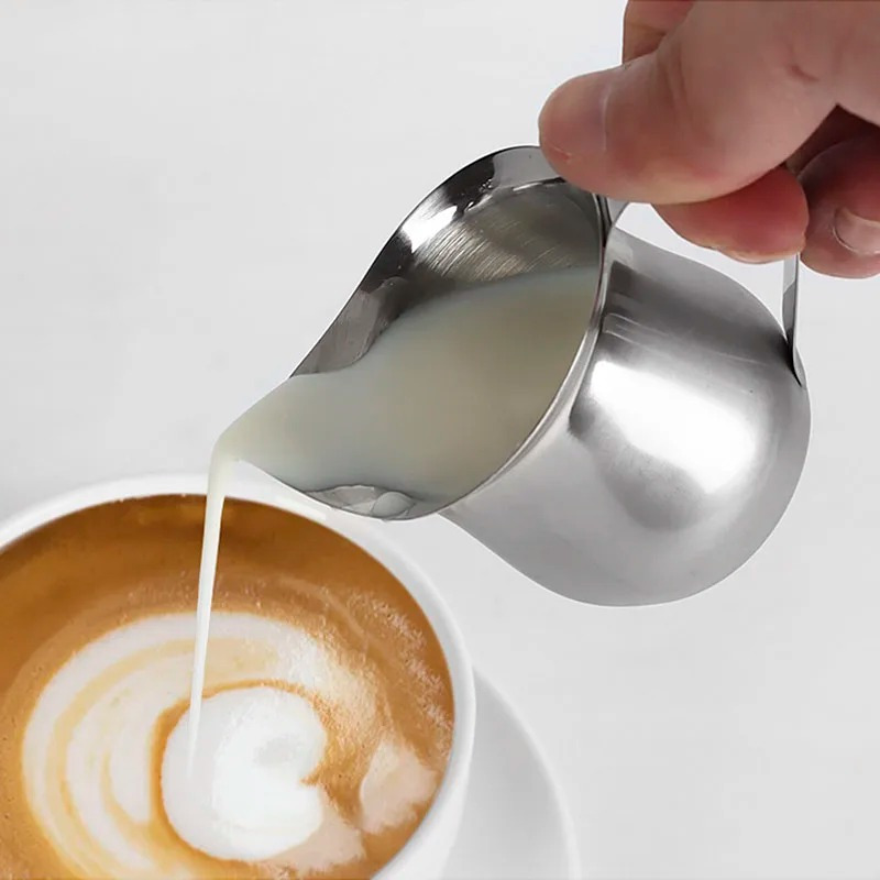 커피 우유 Frothing 투수 컵 스테인레스 스틸 에 - Barista Milk Jug 리뷰 및 가격