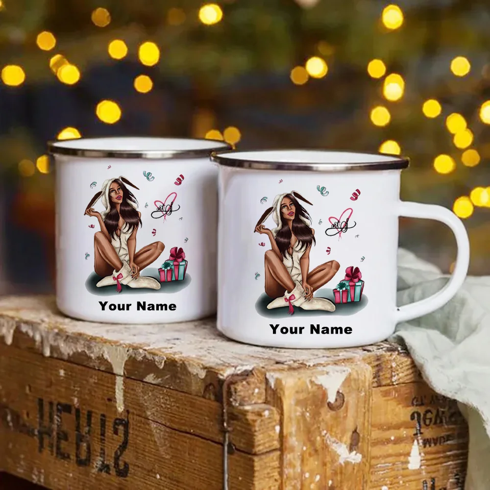 당신의 이름이 새겨진 맞춤형 에나멜 머그, 선물용 인쇄 - Coffee Tea Name 리뷰 및 가격