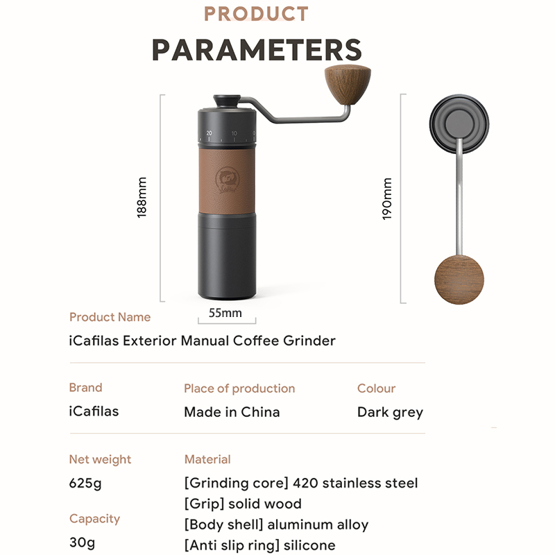 Icafilas 수동 커피 그라인더 420 스테인레스  - Burr Hand Grinder 리뷰 및 가격