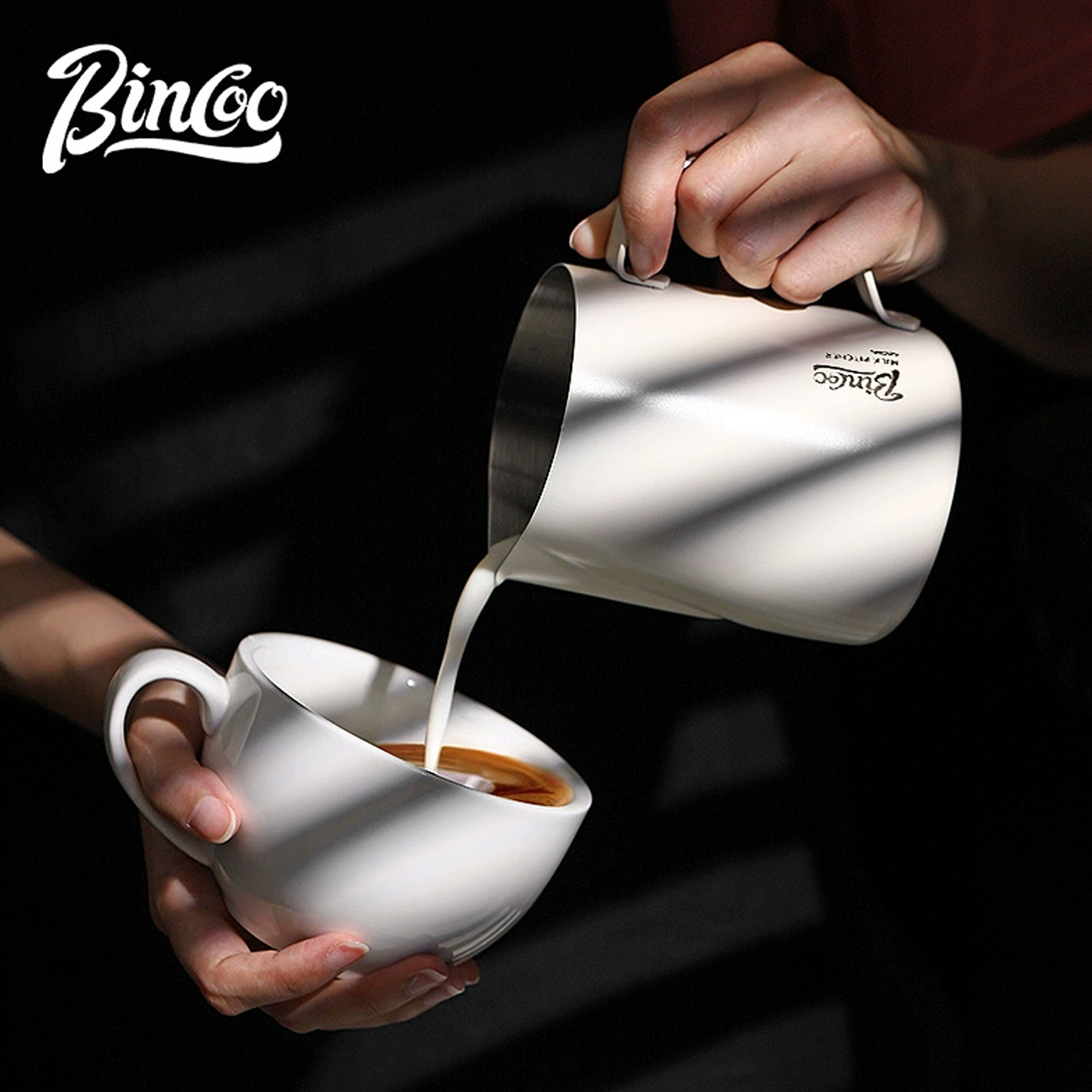 BINCOO 350/600ML 커피 우유 거품 피처 주 - Barista Milk Jug 리뷰 및 가격